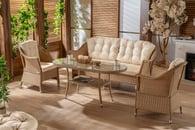 Mihenk Rattan Bahçe Mobilyası  3'lü Takım