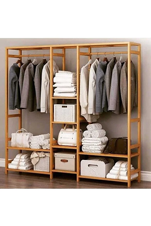 WoodLine Açık Gardırop – Elbise Askılığı