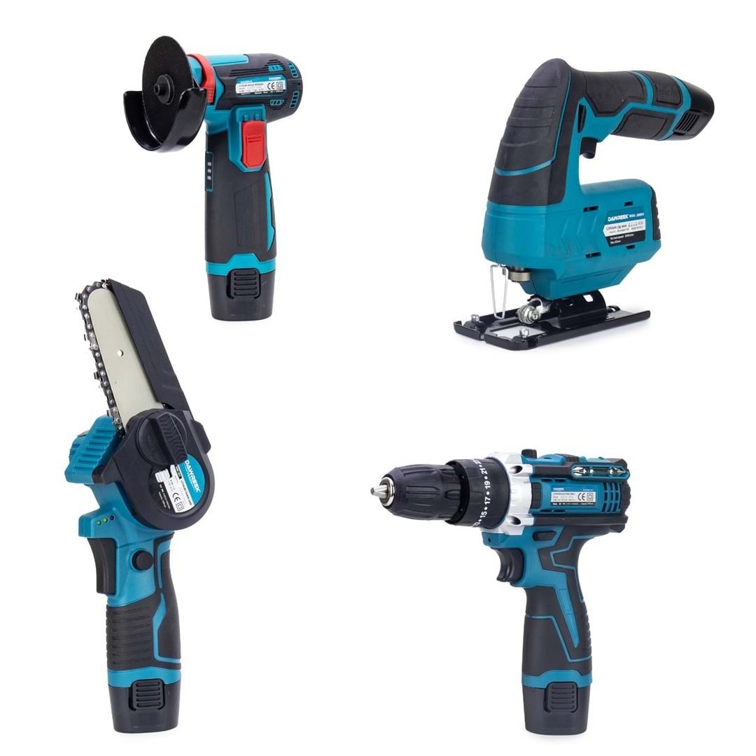 Dawreek 4lü Mini Set MK (Mini Testere+ Avuç Taşlama+ Akülü Vidalama + Dekupaj) Dawreek 4lü Mini Set MK (Mini Testere+ Avuç Taşlama+ Akülü Vidalama + Dekupaj)