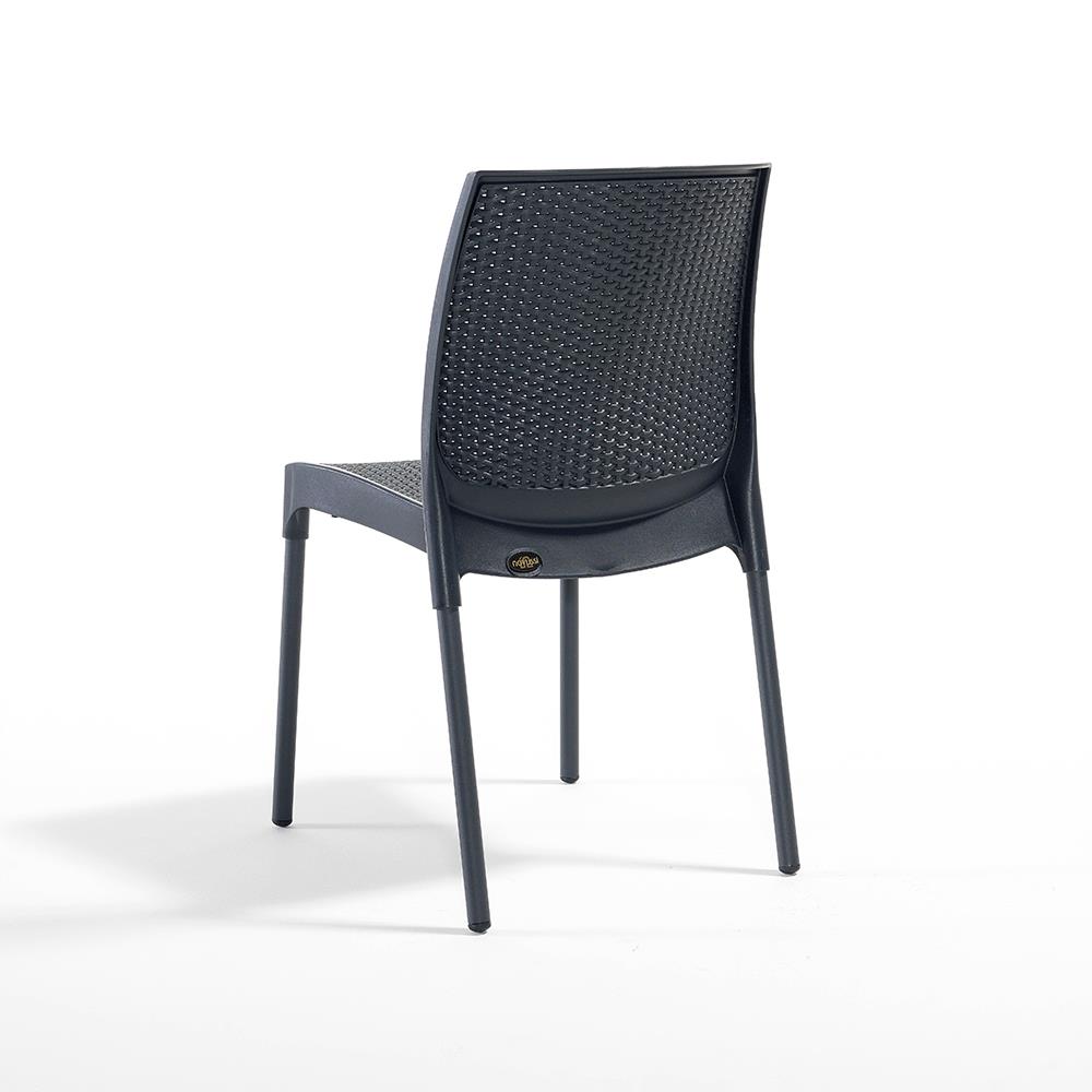 NS5 Rattan Masa Takımı 80x80 Masa + 4 Adet Rattan Sandalye