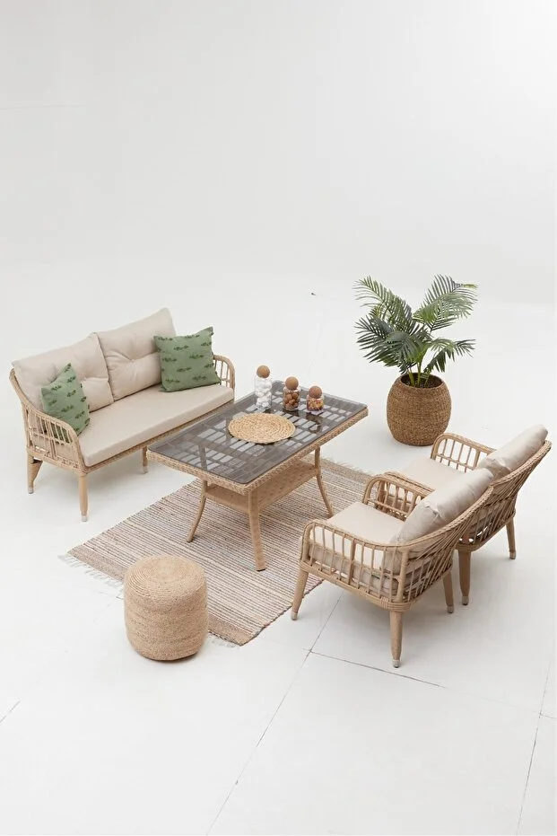 Çeşme Rattan Bahçe Oturma Grubu (2+1+1+MASA) Çeşme Rattan Bahçe Oturma Grubu (2+1+1+MASA)