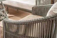 Santana Rattan Bahçe Mobilyası  3'lü Takım  Füme