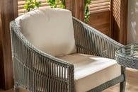 Santana Rattan Bahçe Mobilyası  3'lü Takım  Füme