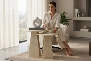 Norty Zigon Sehpa Traverten