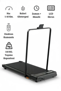 kochler Uzaktan Kumandalı Katlanabilir Portatif Yürüyüş ve Koşu Bandı – 1.5 HP