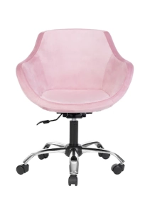 Krom Metal Ayaklı Ofis Çocuk Odası Çalışma Sandalyesi Monoko