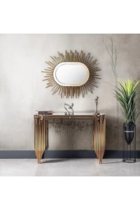 Aynalı Dresuar Takım Dresuar Pufsuz 140cm Ultra Lak Kaplama Konsol