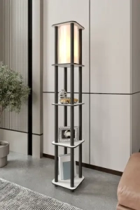 Estantes Kare Dekoratif Raflı Lambader