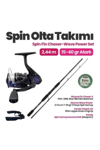 Okuma Fin Chaser 40 - Wave Power 244 cm 10-40 Spin Set