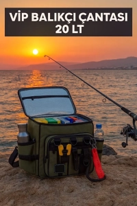 Balıkçı Çantası 20 LT– Suya Dayanıklı, Dayanıklı ve Kullanışlı Taşıma Çantası VİP