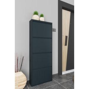 Dörtlü Metal Ayakkabılık Antrasit Formood