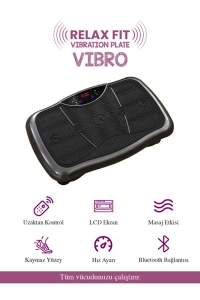 Relax Vibro Vibration Plate – Titreşimli Egzersiz Aleti | Basen, Karın, Kol ve Bacak Spor Cihazı