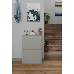 İkili Metal Ayakkabılık Bej - Ral 7032 Formood