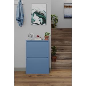 İkili Metal Ayakkabılık Mavi - Ral 5014 Formood