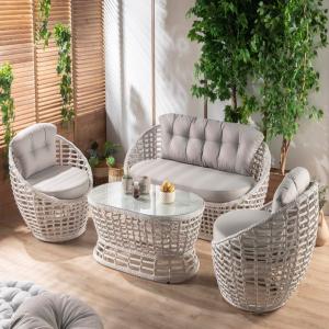 İsabel Bahçe Takımı  Rattan Gri