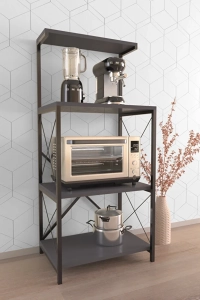 Mutfak Bangosu Çok Amaçlı Organizer Dolap – Antrasit