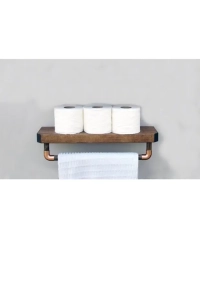 Ahşap Banyo Rafı ,banyo Havluluk