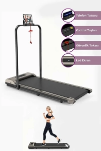 Relax Uzaktan Kumandalı Katlanabilir Yürüme ve Koşu Bandı 120 kg Kapasiteli 12 km Hız RL-910