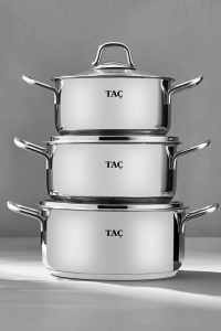 Bengü Pro 6 Parça Paslanmaz Çelik Tencere Seti (16-18-20 cm)