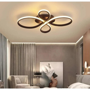 Nehir Siyah Plafonyer Modern Günışığı Ledli Avize