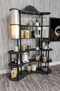 Brew Bliss Kahve Köşesi Lambaderli Raf