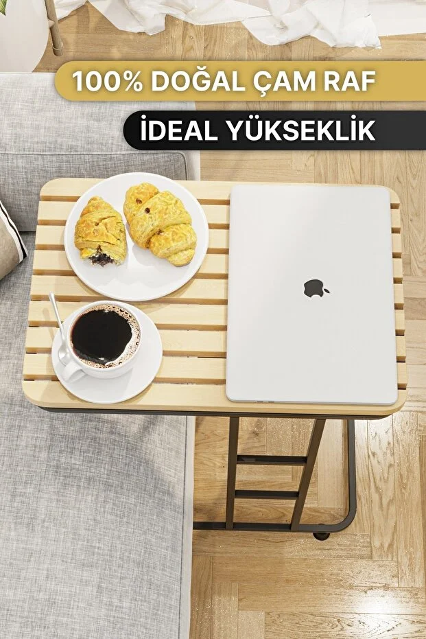 Yan Sehpa Ahşap Masa Modern Masif Orta Sehpa Koltuk Sehpası Zigon Sehpa Kahve Koltuk Tepsisi