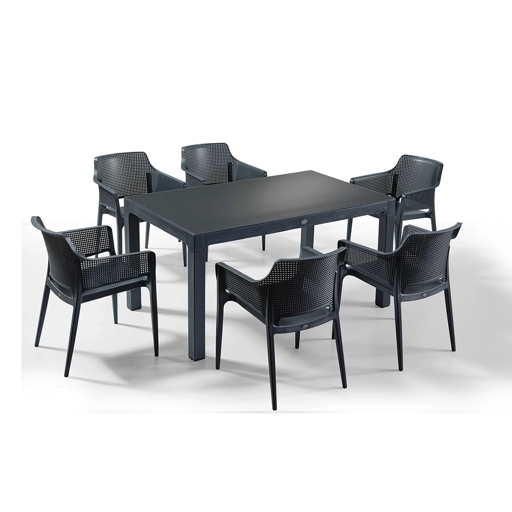 NS3 Masa Takımı 90x150 Camlı Masa + 6 Adet Koltuk NS3 Masa Takımı 90x150 Camlı Masa + 6 Adet Koltuk