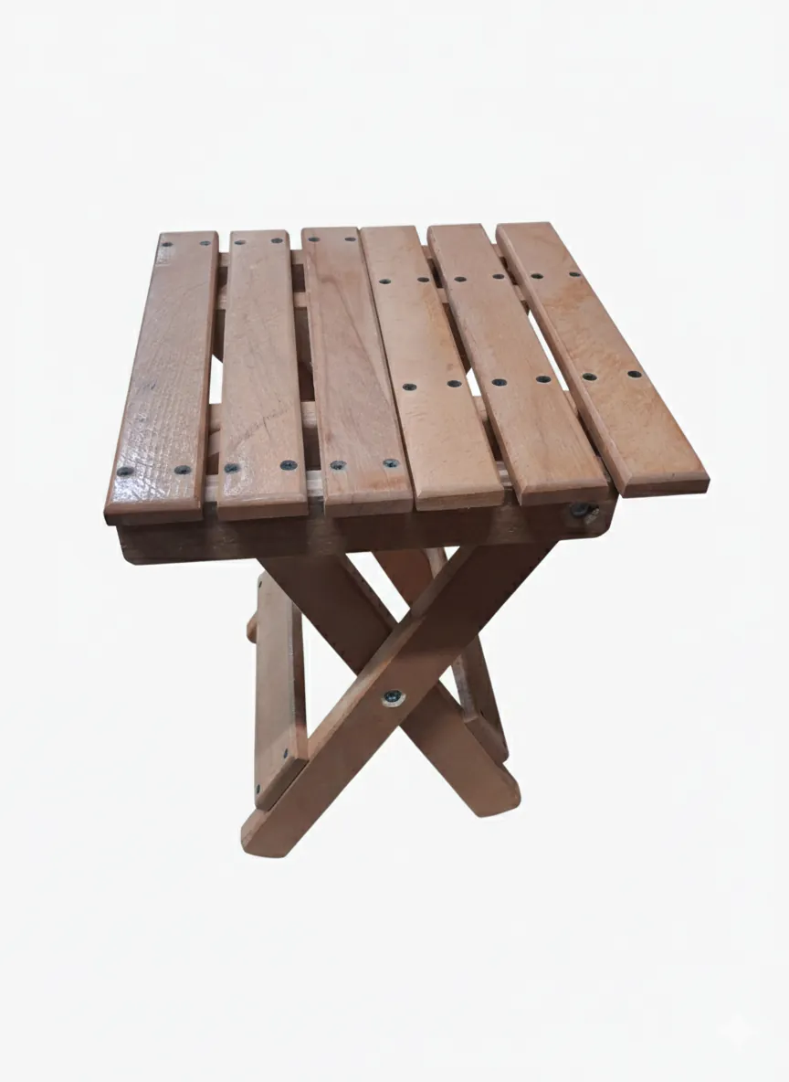 Ahşap katlanır tabure Ahşap katlanır tabure