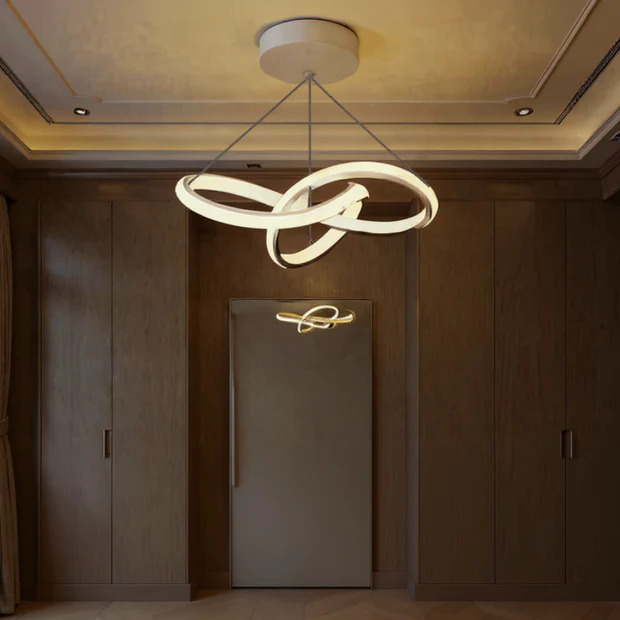 Aura Beyaz Ultra Power Beyaz Ledli Avize Sarkıt Tekli Avize