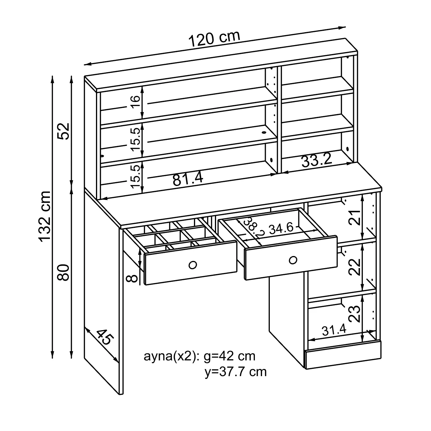 Makyaj Masası - Ella