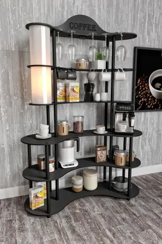 Brew Bliss Kahve Köşesi Lambaderli Raf Brew Bliss Kahve Köşesi Lambaderli Raf