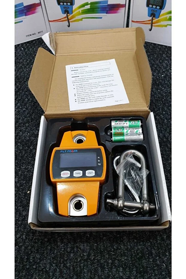 300 Kg Kapasiteli Metal Gövde Askılı Kantar - Vinç Kantarı - Kasap Terazi El Terazisi